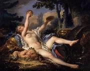 CANTARINI, Simone Reclining Bacchante Playing the Cymbals oil painting